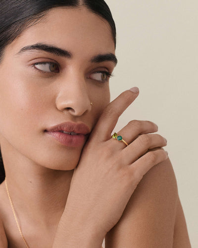 Personalized Toi Et Moi Gemstone Ring