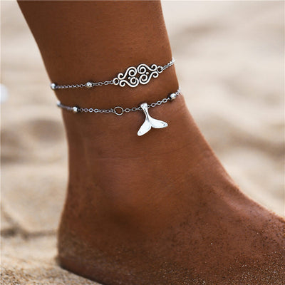 Boho Silver Anklets For Women | Buy Silver Anklets for Women 