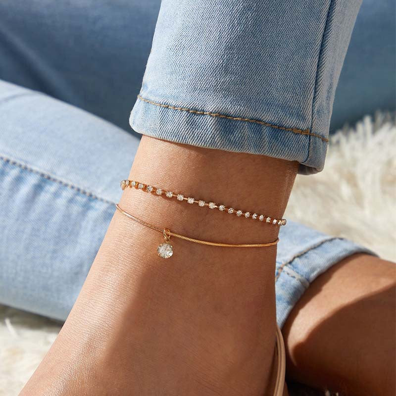 Bohemian Beads Cubic Anklet | Bohemian Beads Anklets for Women