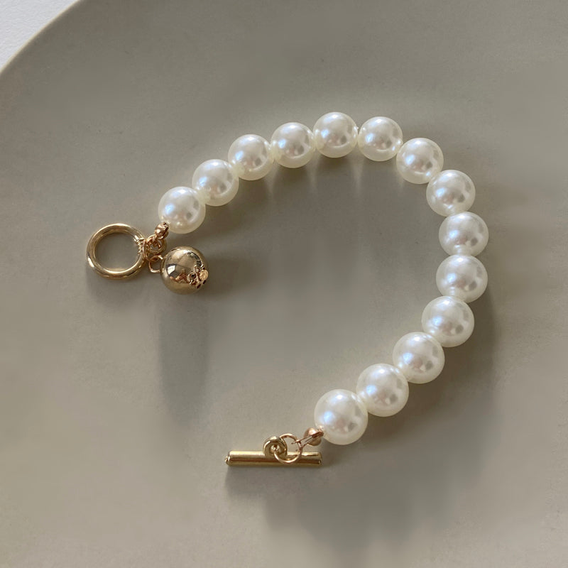 Gold Beads Pearl Bracelet | Buy Gold Pearl Bracelet Online