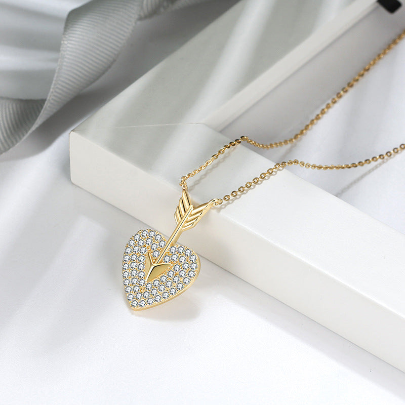 Sterling Silver Diamond Necklace | Silver Diamond Pendant