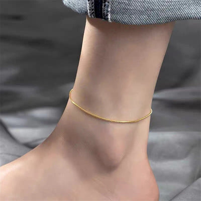 Adjustable Stainless Steel Anklets