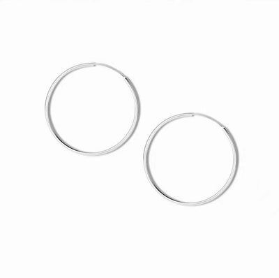 S925 Sterling Silver Big Circle Earrings Women | Big Round Hoop Earrings