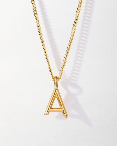 Personalized Curb Chain Necklace with Initial