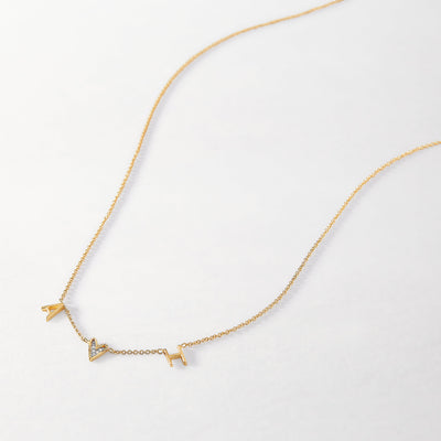 Heart-Shaped Diamond Pendant Necklace