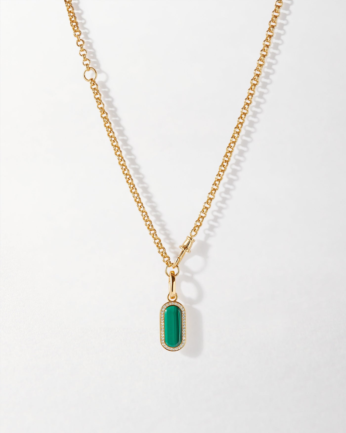 Charlotte Collins Adjustable Malachite Necklace