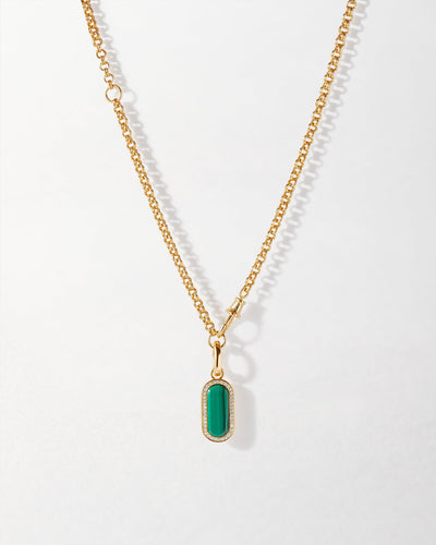 Charlotte Collins Adjustable Malachite Necklace