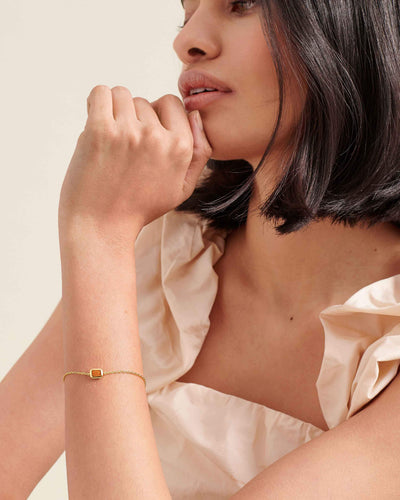 November Birthstone Bracelet with Deco Citrine