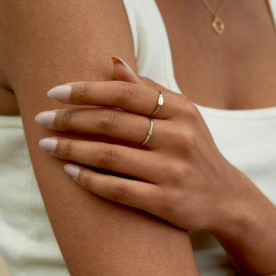 Yellow Gold Cluster Diamond Ring