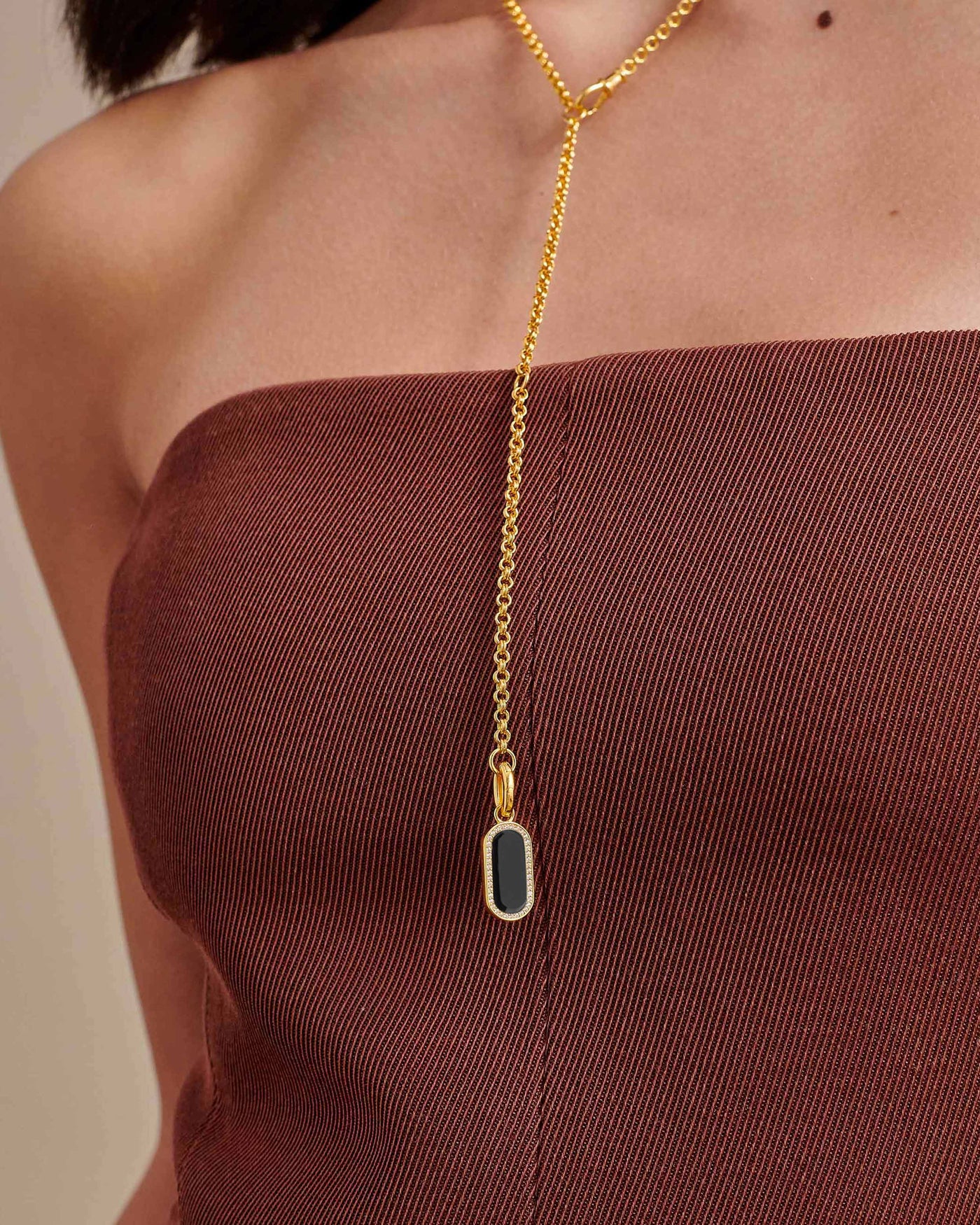 Charlotte Collins Black Onyx Modular Necklace