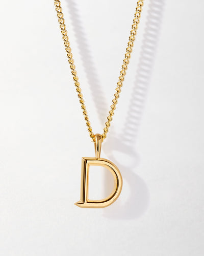 Personalized Curb Chain Necklace with Initial
