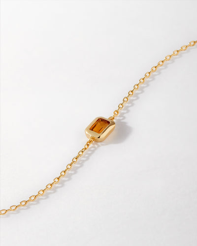 November Birthstone Bracelet with Deco Citrine