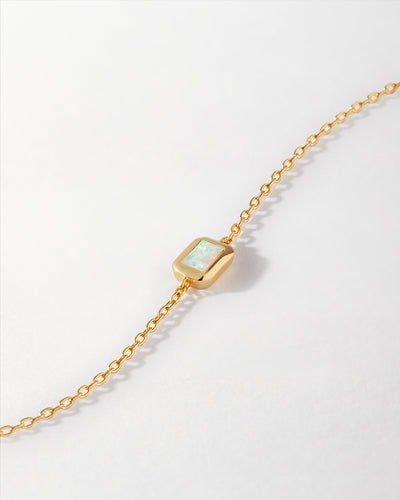 October Birthstone Bracelet with Deco Opal