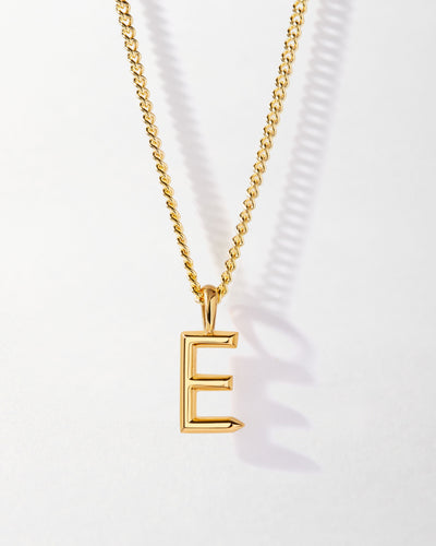 Personalized Curb Chain Necklace with Initial