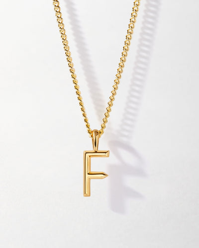 Personalized Curb Chain Necklace with Initial