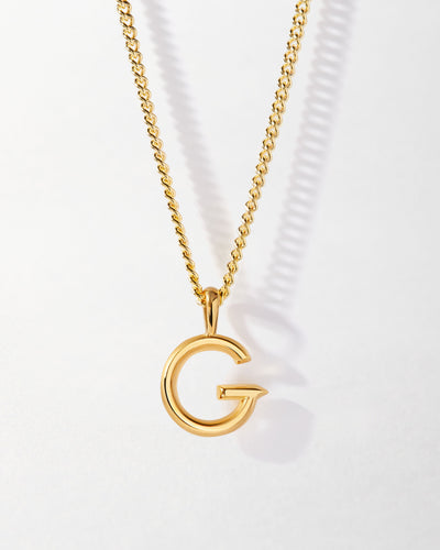 Personalized Curb Chain Necklace with Initial