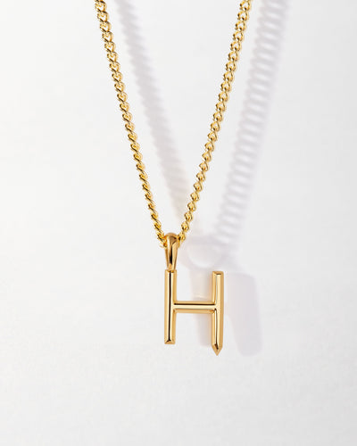 Personalized Curb Chain Necklace with Initial