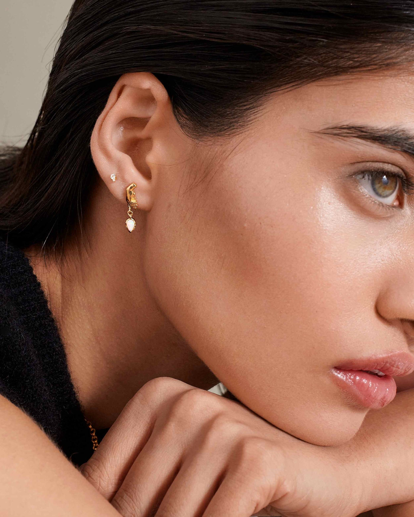 Opal Earrings by Hand in Hand