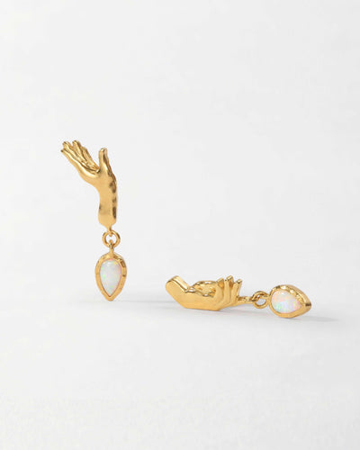 Opal Earrings by Hand in Hand