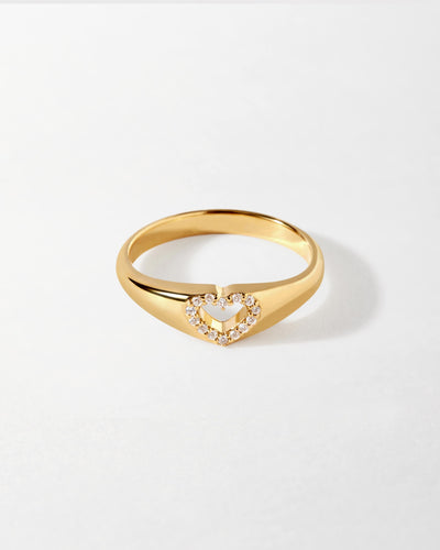 Sophia Heart-Shaped Signet Ring