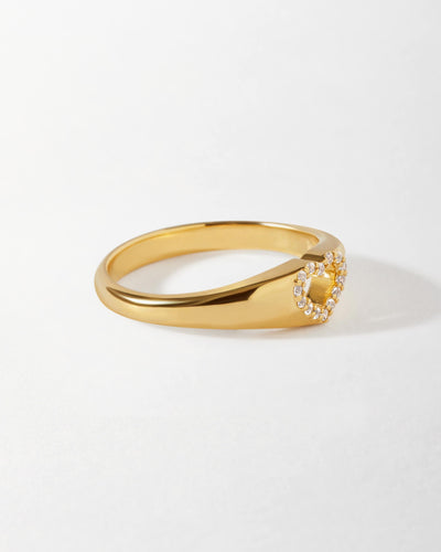 Sophia Heart-Shaped Signet Ring