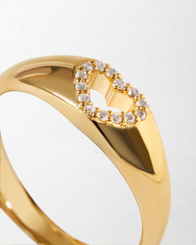 Sophia Heart-Shaped Signet Ring
