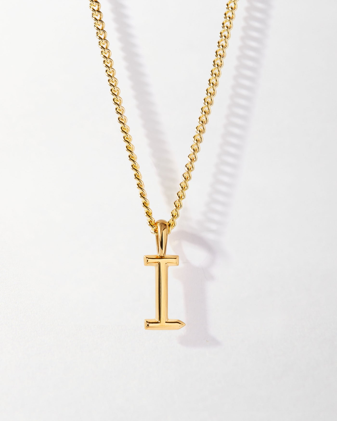 Personalized Curb Chain Necklace with Initial