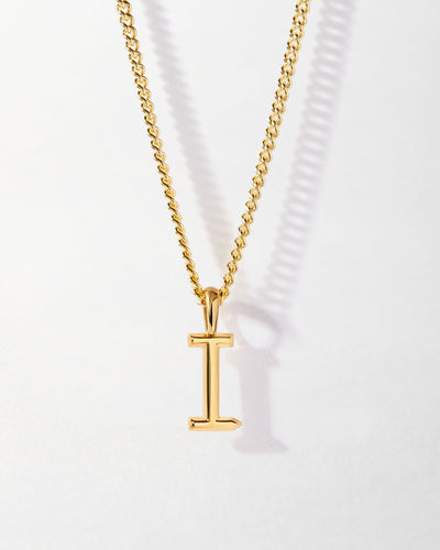 Personalized Curb Chain Necklace with Initial