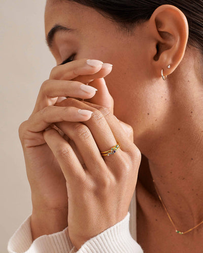 Emerald Ray Intuition Ring