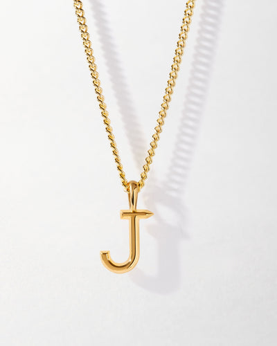 Personalized Curb Chain Necklace with Initial