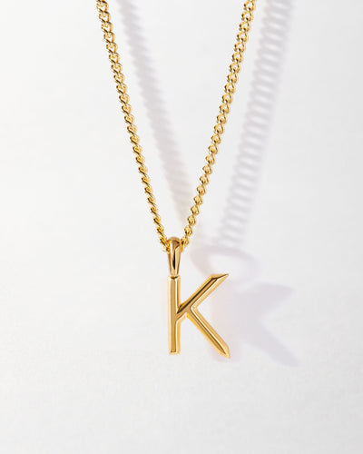 Personalized Curb Chain Necklace with Initial