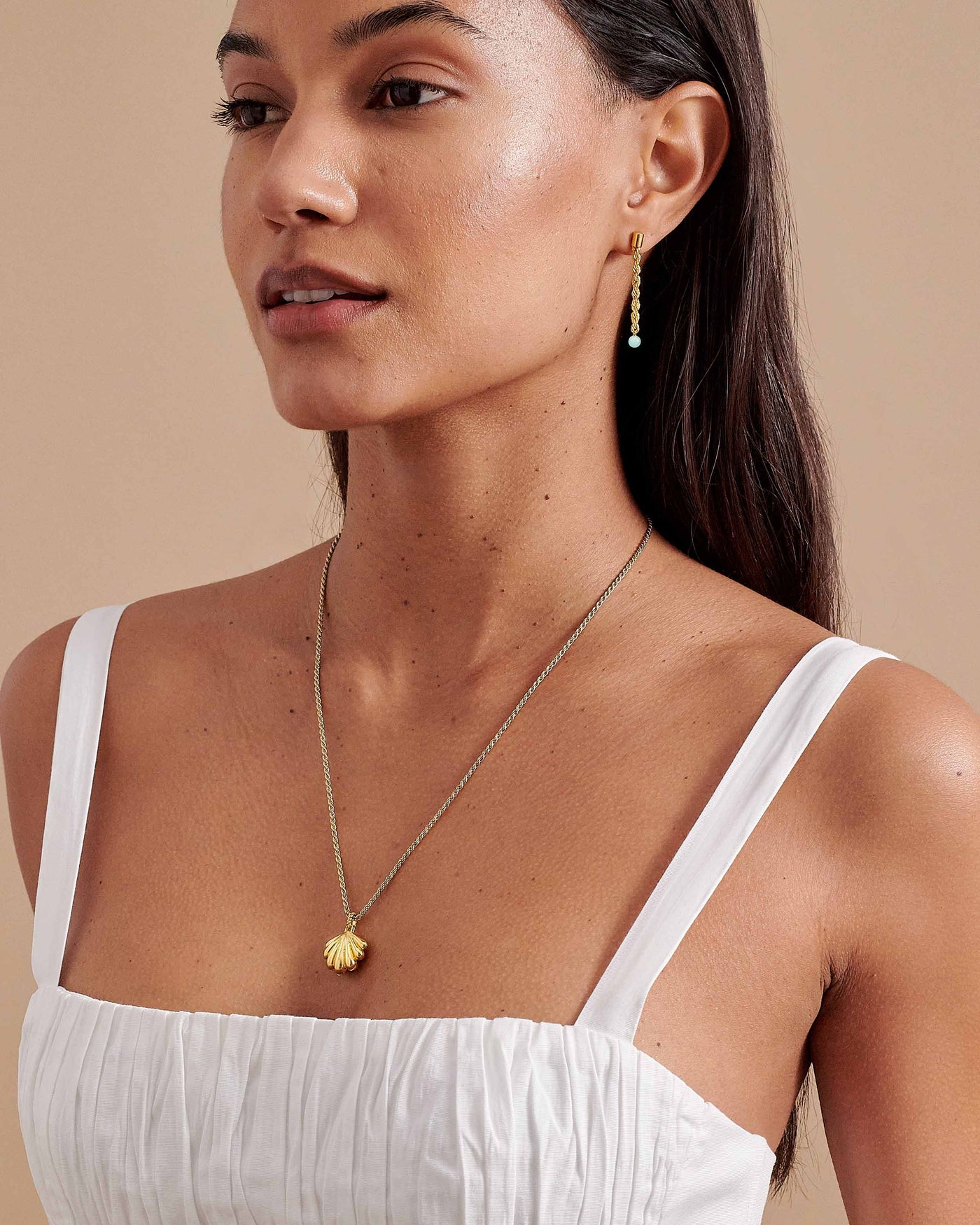 Laguna Seashell Locket Pendant Necklace