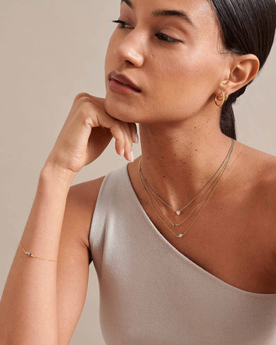 Statement Solitaire Diamond Pendant Necklace