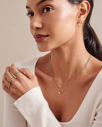 Statement Solitaire Diamond Pendant Necklace