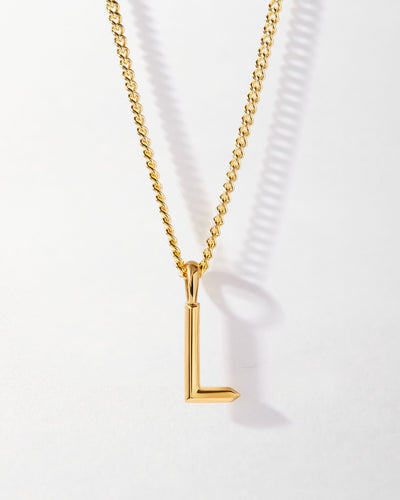 Personalized Curb Chain Necklace with Initial