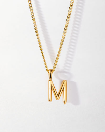 Personalized Curb Chain Necklace with Initial