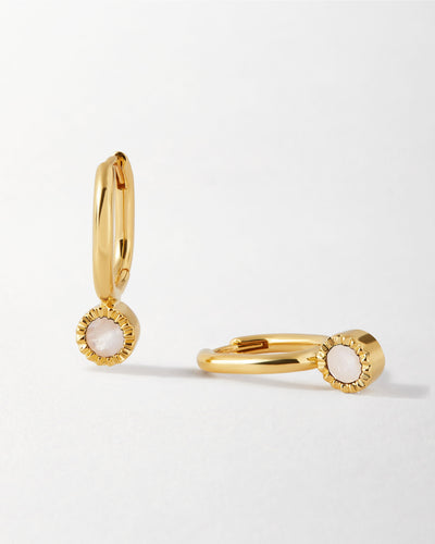 June Birthstone Moonstone Drop Earrings