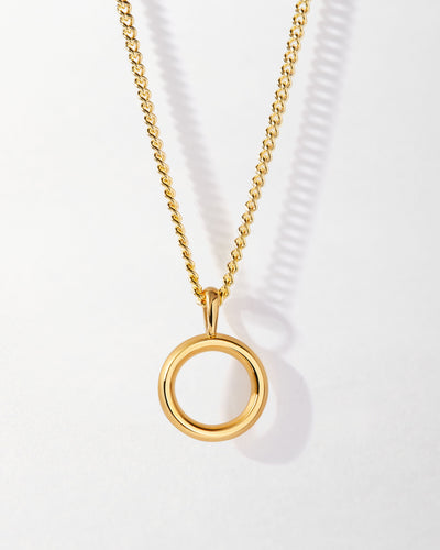 Personalized Curb Chain Necklace with Initial