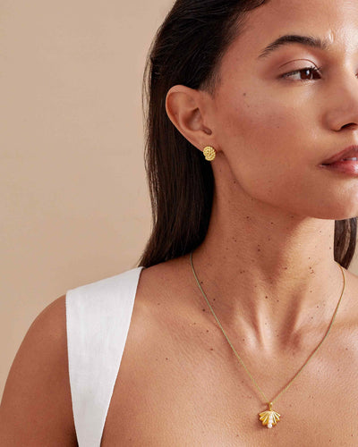 Seaside Shell Pearl Necklace