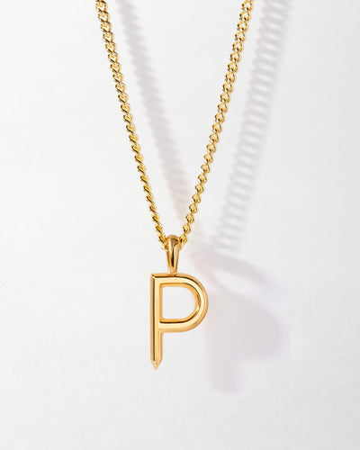 Personalized Curb Chain Necklace with Initial