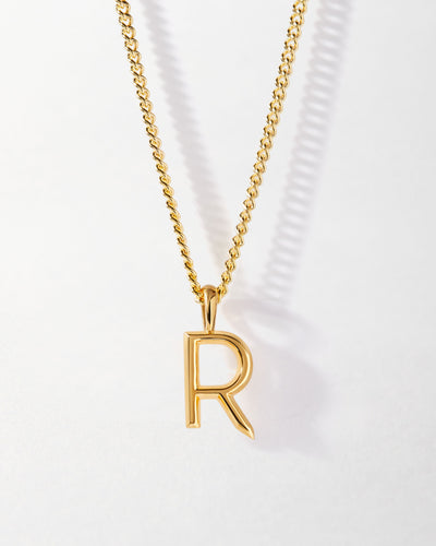 Personalized Curb Chain Necklace with Initial