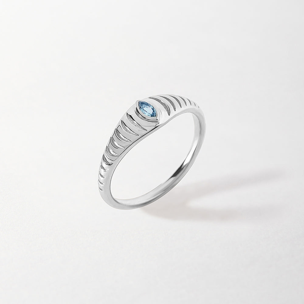 Silver Reflect Signet Ring
