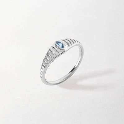 Silver Reflect Signet Ring