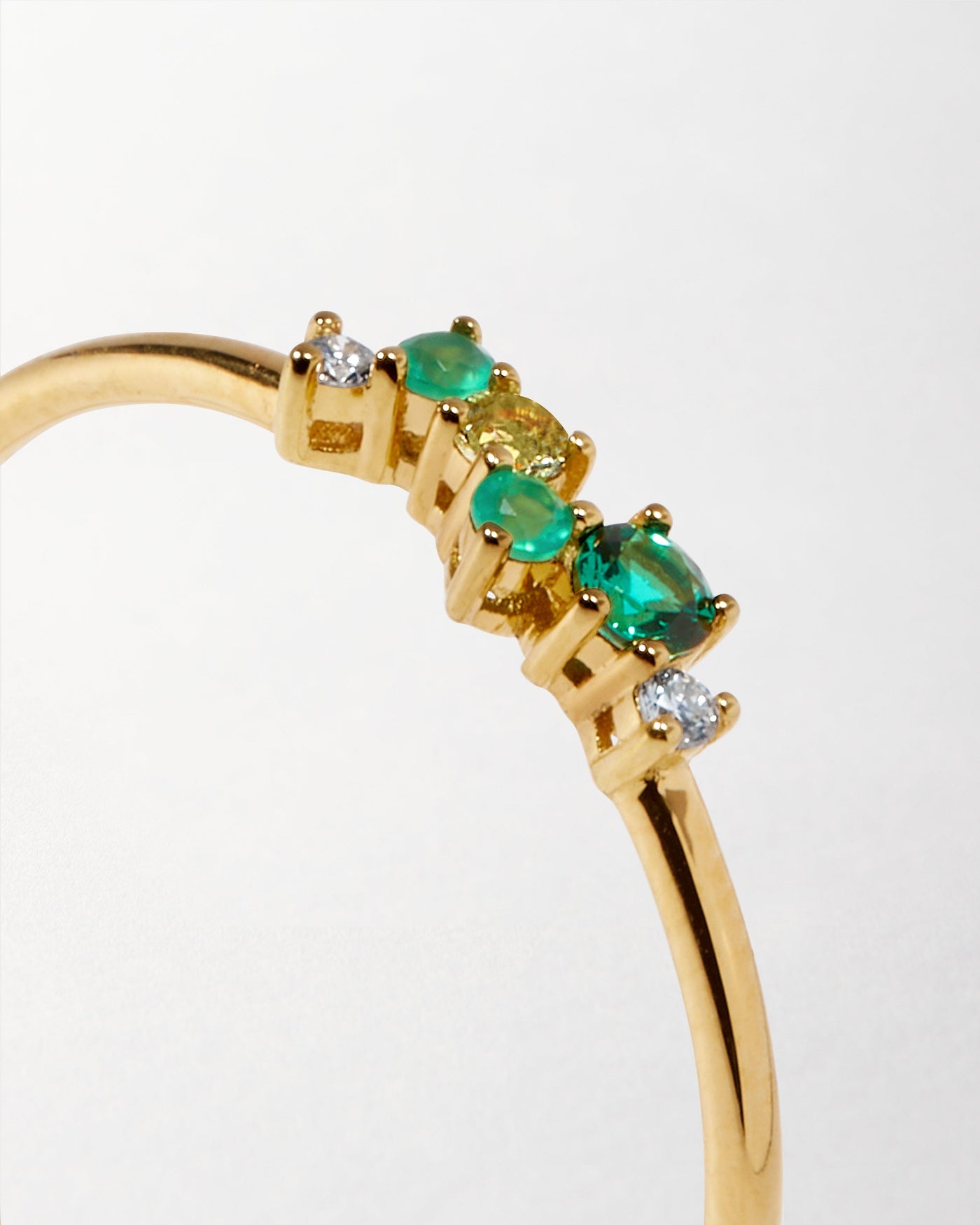 Emerald Ray Intuition Ring