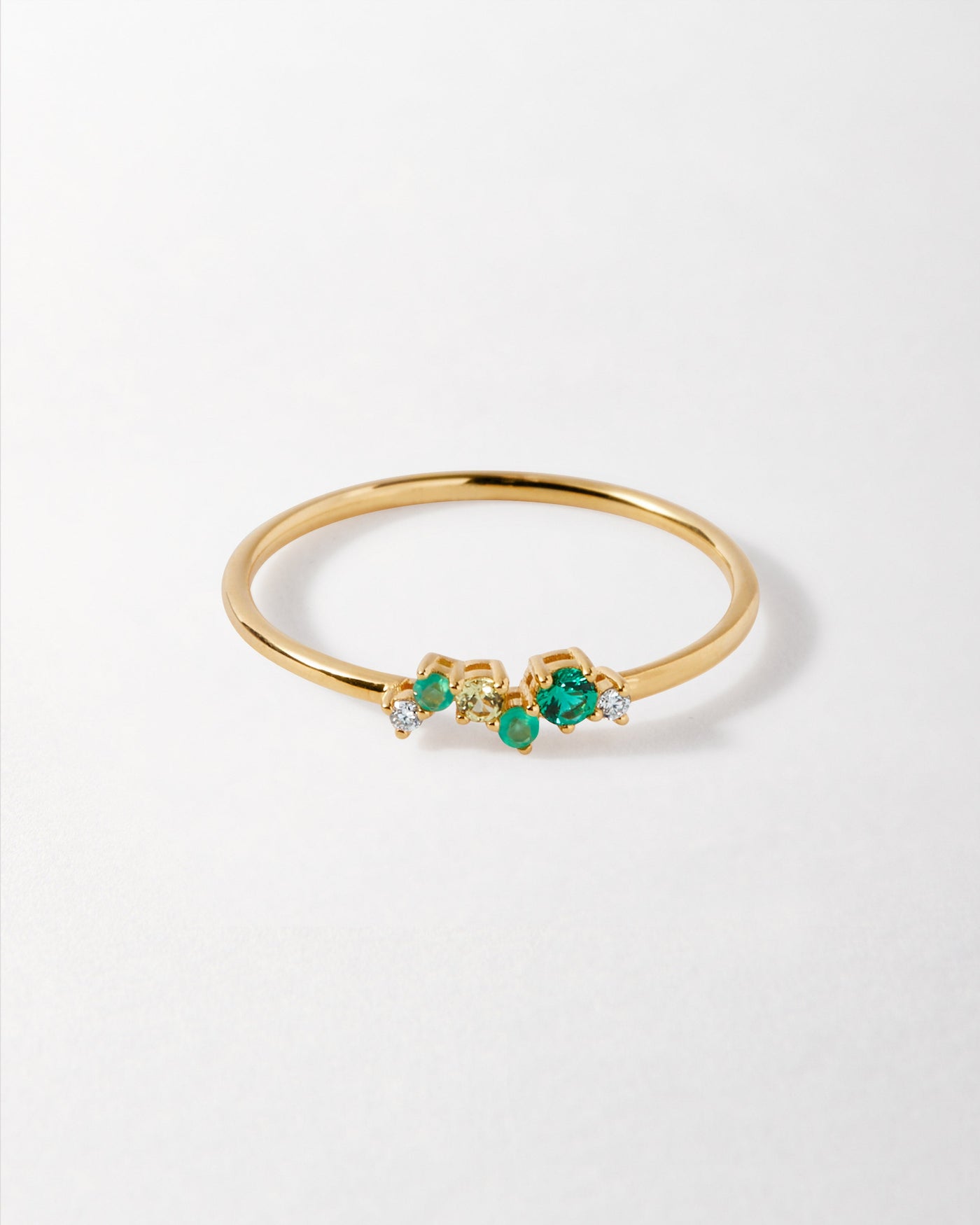 Emerald Ray Intuition Ring