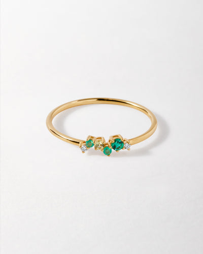 Emerald Ray Intuition Ring