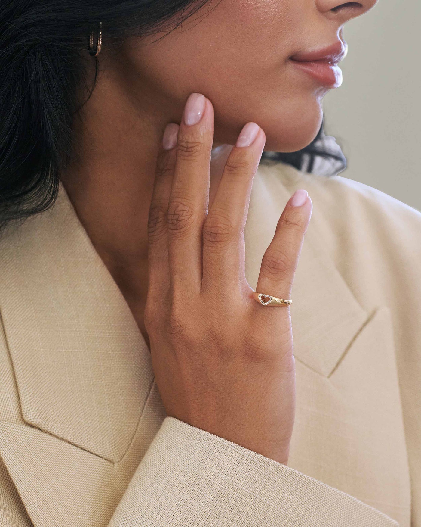 Sophia Heart-Shaped Signet Ring