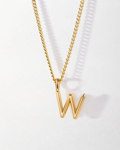 Personalized Curb Chain Necklace with Initial
