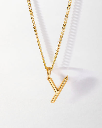 Personalized Curb Chain Necklace with Initial