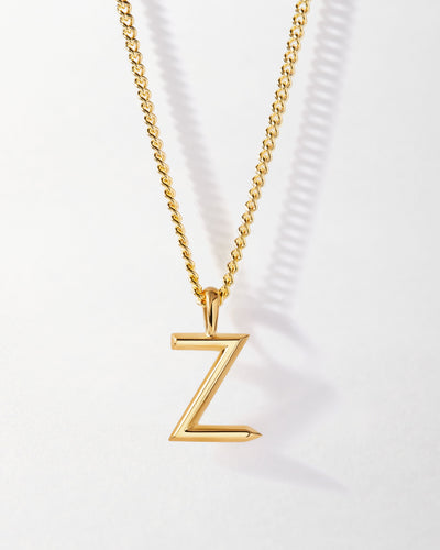 Personalized Curb Chain Necklace with Initial